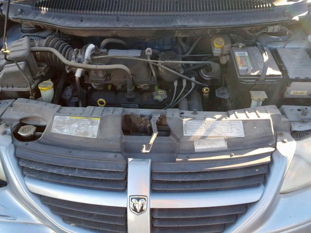 1D4GP45R85B154835 - 2005 DODGE CARAVAN SX GRAY photo 7