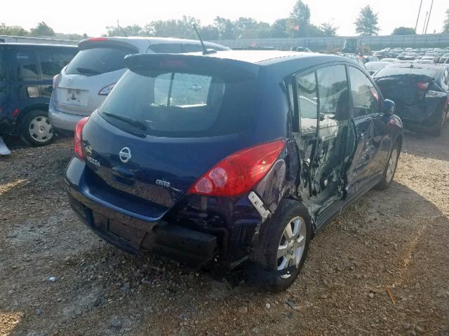 3N1BC1CP3CK805828 - 2012 NISSAN VERSA S BLUE photo 4