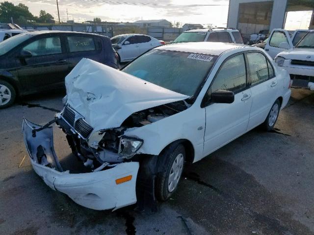 JA3AJ26E02U065084 - 2002 MITSUBISHI LANCER ES WHITE photo 2