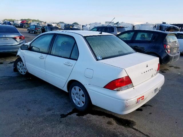 JA3AJ26E02U065084 - 2002 MITSUBISHI LANCER ES WHITE photo 3