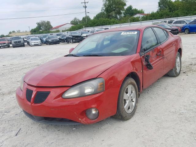 2G2WP552381111823 - 2008 PONTIAC GRAND PRIX RED photo 2