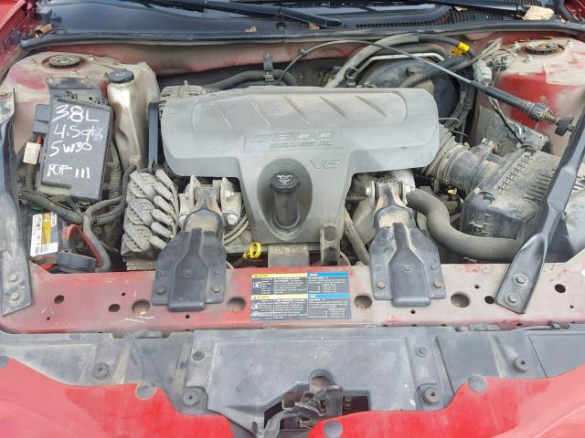 2G2WP552381111823 - 2008 PONTIAC GRAND PRIX RED photo 7