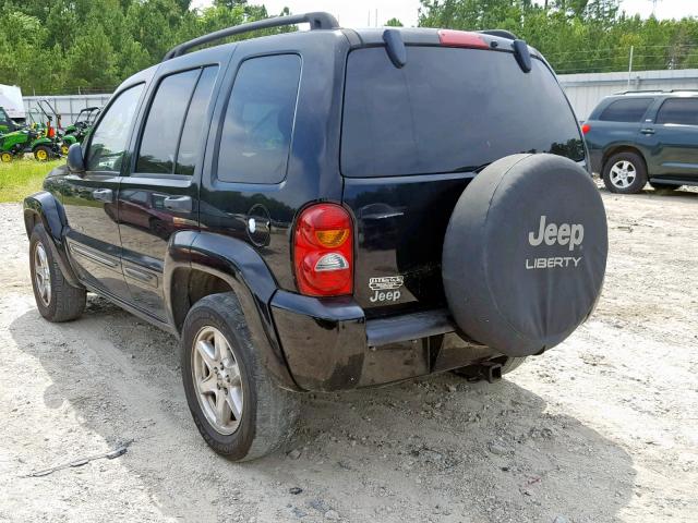 1J4GK58K03W529763 - 2003 JEEP LIBERTY LI BLACK photo 3