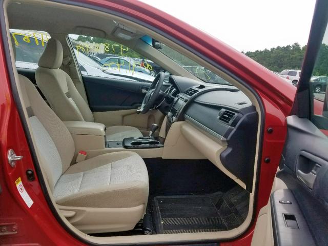 4T1BF1FK8CU548875 - 2012 TOYOTA CAMRY BASE RED photo 5