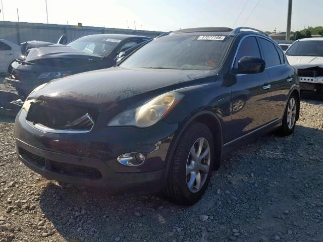 JNKAJ09F88M355980 - 2008 INFINITI EX35 BASE BLACK photo 2