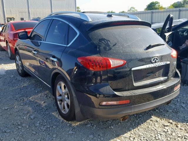 JNKAJ09F88M355980 - 2008 INFINITI EX35 BASE BLACK photo 3