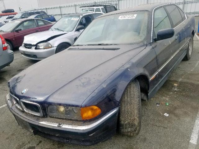 WBAGJ6322SDH32654 - 1995 BMW 740 IL BLUE photo 2