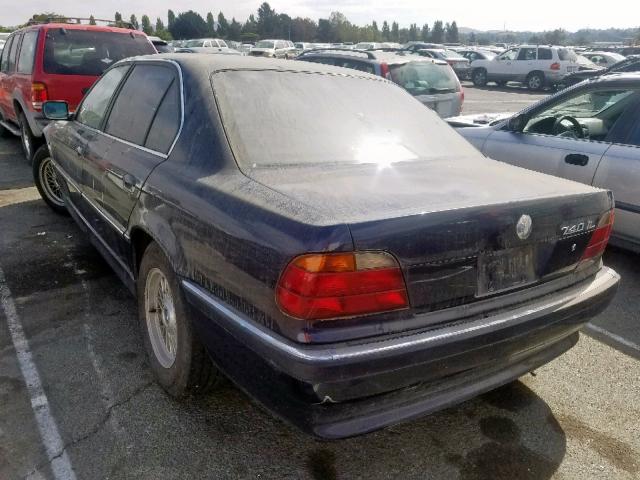 WBAGJ6322SDH32654 - 1995 BMW 740 IL BLUE photo 3