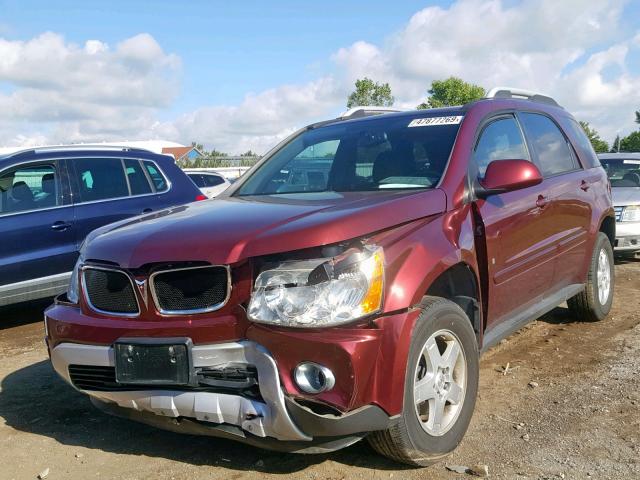 2CKDL43F986036829 - 2008 PONTIAC TORRENT RED photo 2