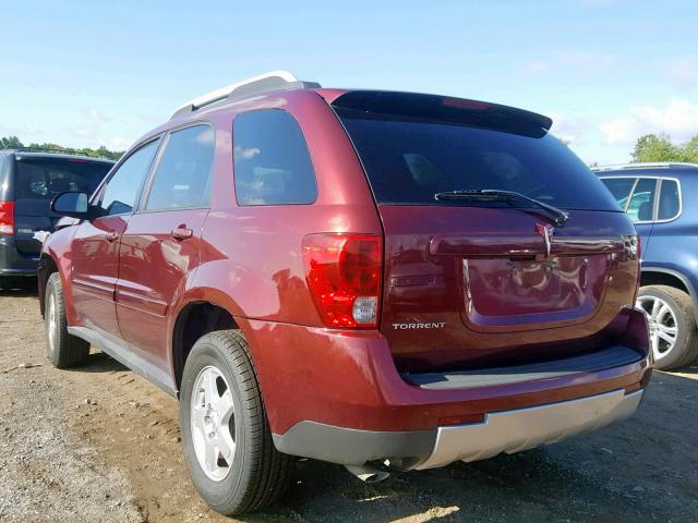 2CKDL43F986036829 - 2008 PONTIAC TORRENT RED photo 3