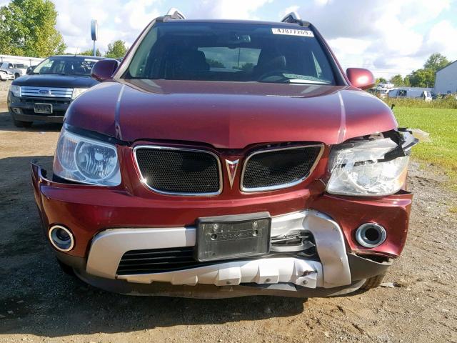 2CKDL43F986036829 - 2008 PONTIAC TORRENT RED photo 9