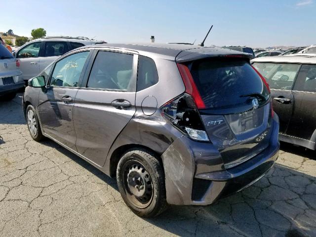 3HGGK5H58GM702565 - 2016 HONDA FIT LX CHARCOAL photo 3