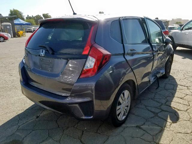 3HGGK5H58GM702565 - 2016 HONDA FIT LX CHARCOAL photo 4