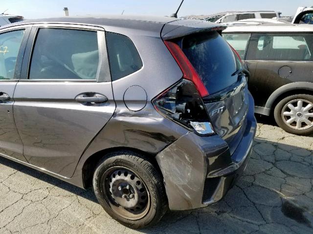 3HGGK5H58GM702565 - 2016 HONDA FIT LX CHARCOAL photo 9