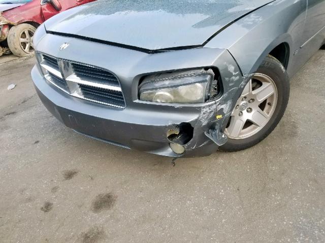 2B3KA43G67H680323 - 2007 DODGE CHARGER SE GRAY photo 9