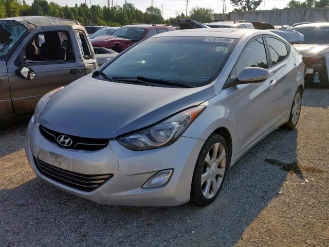 KMHDH4AE6DU504784 - 2013 HYUNDAI ELANTRA GL SILVER photo 2