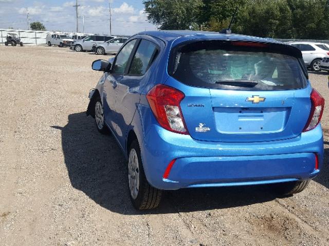 KL8CB6SA7HC830204 - 2017 CHEVROLET SPARK LS BLUE photo 3