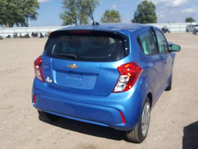 KL8CB6SA7HC830204 - 2017 CHEVROLET SPARK LS BLUE photo 4