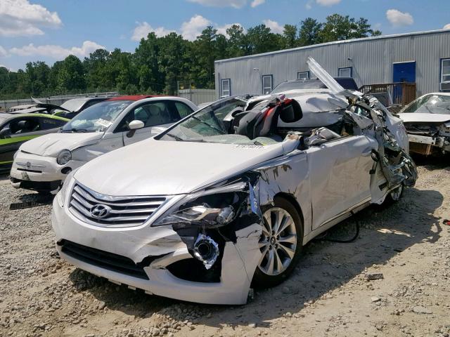 KMHFG4JG7DA316838 - 2013 HYUNDAI AZERA WHITE photo 2