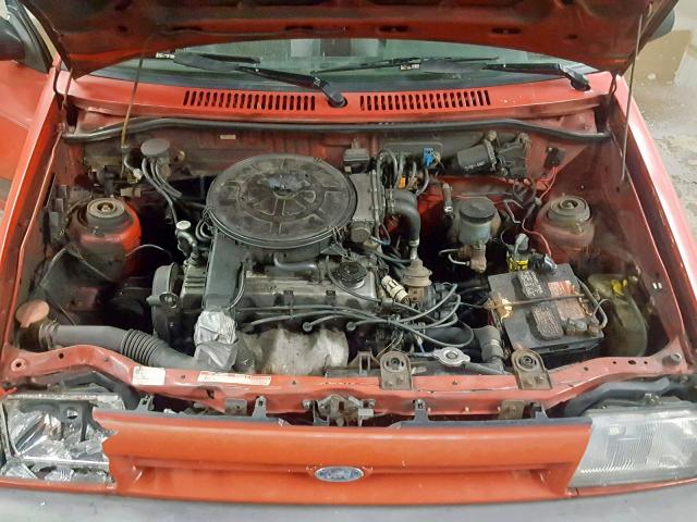 KNJBT07K8J6120728 - 1988 FORD FESTIVA LX RED photo 7