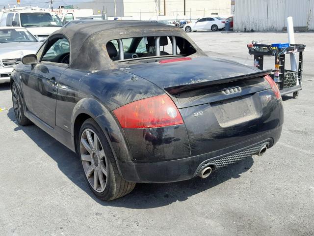 TRUUF28NX51008237 - 2005 AUDI TT 3.2 BLACK photo 3