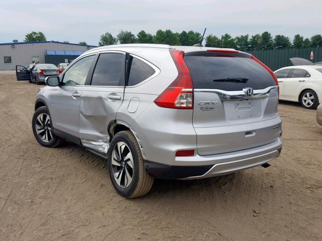 5J6RM3H94FL021225 - 2015 HONDA CR-V TOURI SILVER photo 3