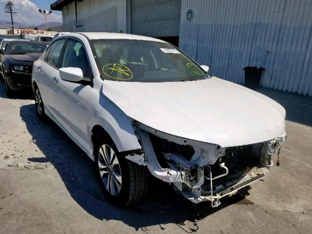 1HGCR2F38EA222594 - 2014 HONDA ACCORD LX WHITE photo 1