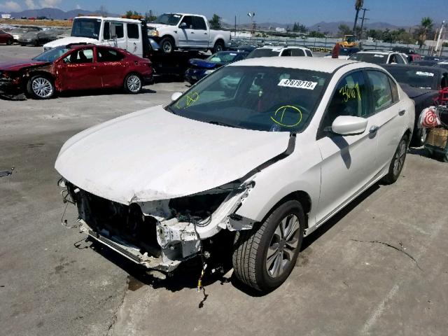 1HGCR2F38EA222594 - 2014 HONDA ACCORD LX WHITE photo 2