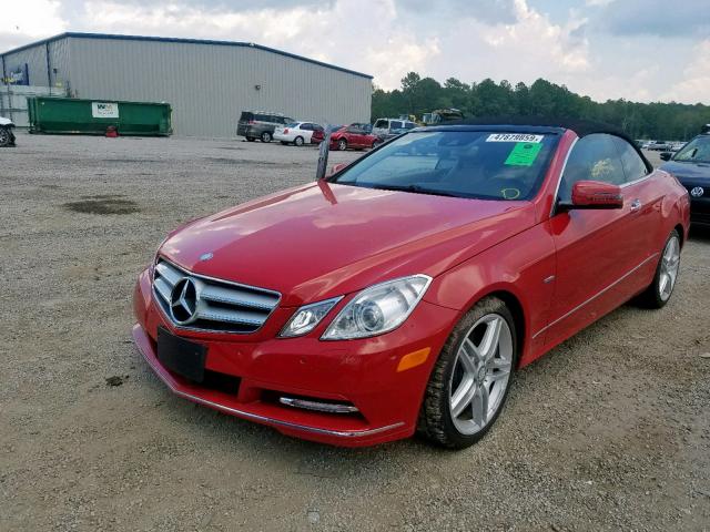 WDDKK5KF6CF178715 - 2012 MERCEDES-BENZ E 350 RED photo 2