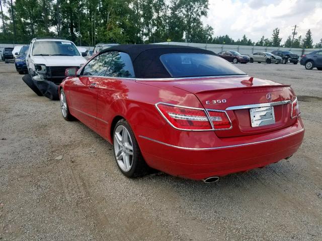 WDDKK5KF6CF178715 - 2012 MERCEDES-BENZ E 350 RED photo 3