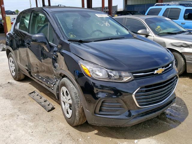 3GNCJKSB0HL145551 - 2017 CHEVROLET TRAX LS BLACK photo 1