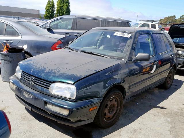 3VWFB81H2WM284970 - 1998 VOLKSWAGEN GOLF GL GREEN photo 2