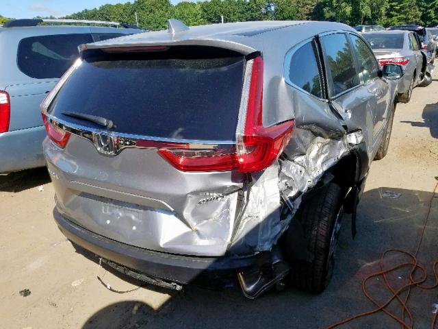 5J6RW2H88KA002453 - 2019 HONDA CR-V EXL SILVER photo 4