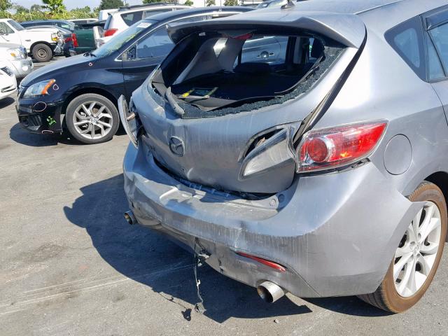 JM1BL1H61A1196590 - 2010 MAZDA 3 S BLACK photo 9