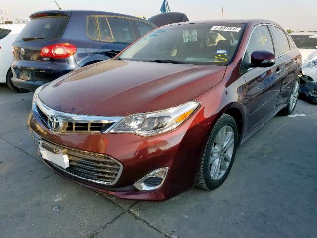 4T1BK1EB3EU091554 - 2014 TOYOTA AVALON BAS BURGUNDY photo 2