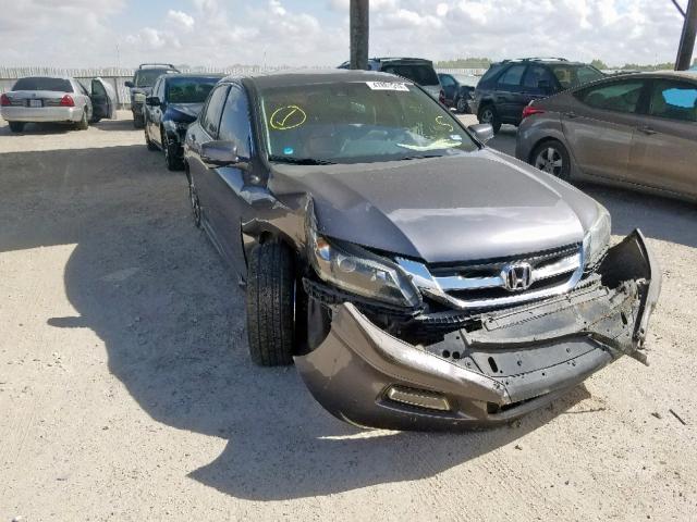 1HGCR3F81DA014699 - 2013 HONDA ACCORD EXL GRAY photo 1