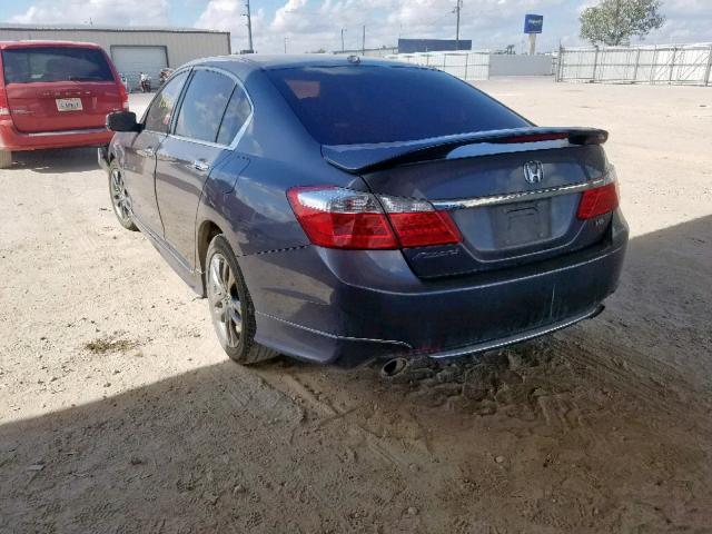 1HGCR3F81DA014699 - 2013 HONDA ACCORD EXL GRAY photo 3