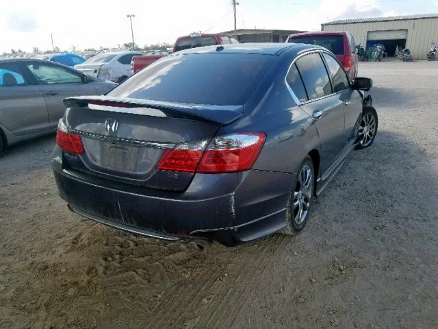 1HGCR3F81DA014699 - 2013 HONDA ACCORD EXL GRAY photo 4