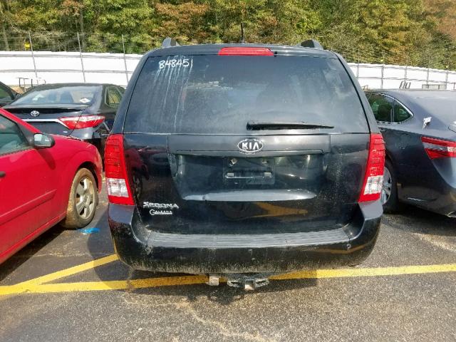 KNDMG4C75C6487971 - 2012 KIA SEDONA LX BLACK photo 9