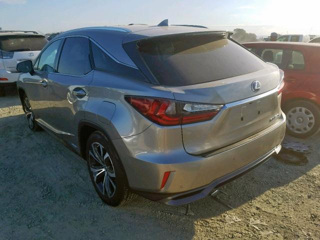 2T2BGMCA0JC025161 - 2018 LEXUS RX 450H BA GRAY photo 3