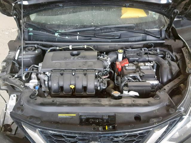 3N1AB7AP3KY244790 - 2019 NISSAN SENTRA S BLACK photo 7