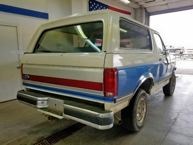 1FMEU15N9LLA31721 - 1990 FORD BRONCO U10 TWO TONE photo 4