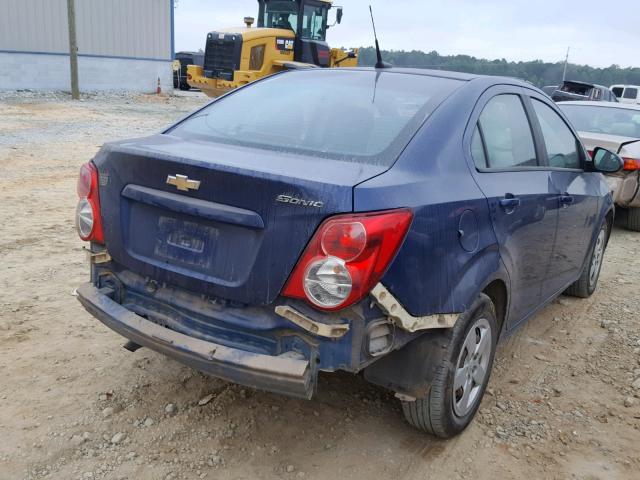 1G1JA5SH8D4145036 - 2013 CHEVROLET SONIC LS 蓝色 照片 4