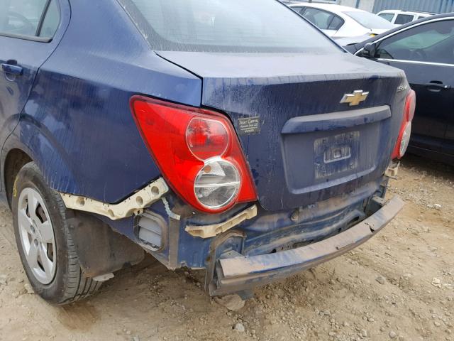 1G1JA5SH8D4145036 - 2013 CHEVROLET SONIC LS 蓝色 照片 9