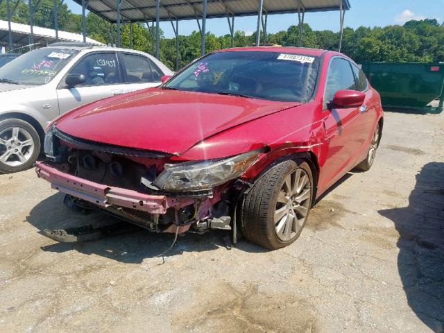 1HGCS2B80AA008974 - 2010 HONDA ACCORD EXL RED photo 2