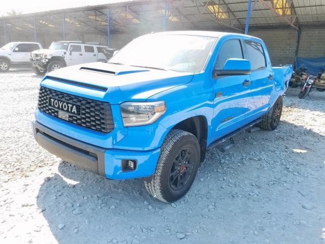 5TFDY5F10KX797013 - 2019 TOYOTA TUNDRA CRE BLUE photo 2