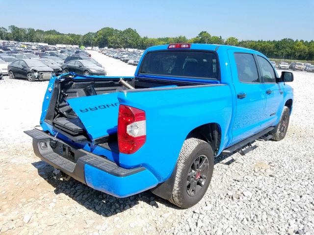 5TFDY5F10KX797013 - 2019 TOYOTA TUNDRA CRE BLUE photo 4