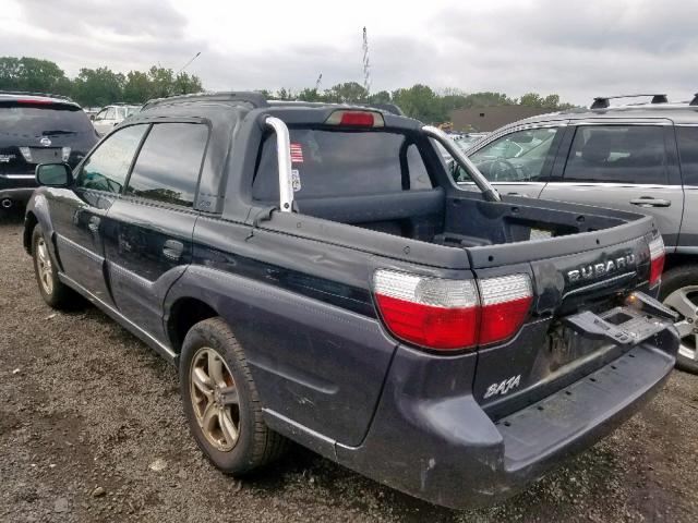 4S4BT62C957103292 - 2005 SUBARU BAJA SPORT BLACK photo 3