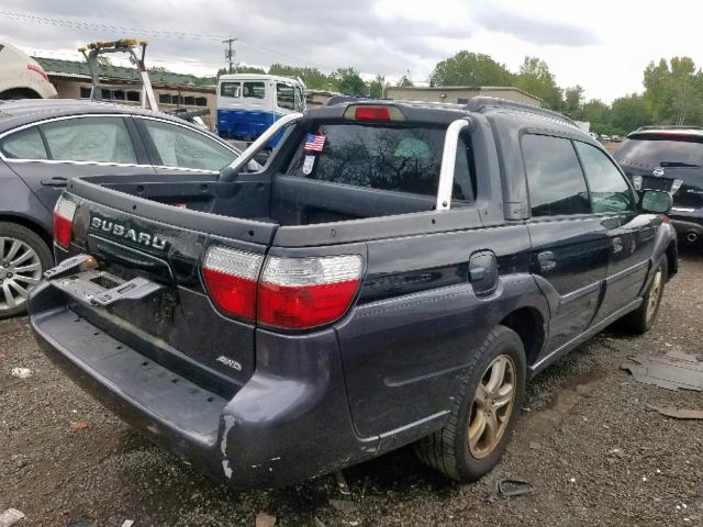 4S4BT62C957103292 - 2005 SUBARU BAJA SPORT BLACK photo 4