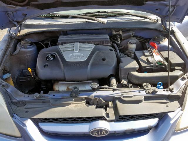 KNADC125536266619 - 2003 KIA RIO BLUE photo 7